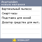 My Wishlist - anastasialem