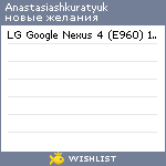 My Wishlist - anastasiashkuratyuk