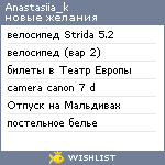 My Wishlist - anastasiia_k