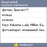 My Wishlist - anastasimil