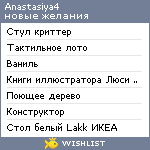 My Wishlist - anastasiya4