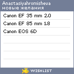 My Wishlist - anastasiyahromisheva