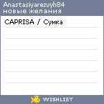 My Wishlist - anastasiyarezvyh84