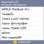 My Wishlist - anastaska74