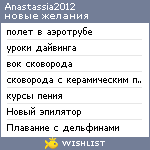 My Wishlist - anastassia2012