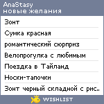 My Wishlist - anastasypr