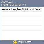 My Wishlist - anatkawl