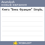 My Wishlist - anatolysh