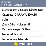 My Wishlist - anatris