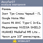 My Wishlist - ancyfer07