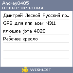 My Wishlist - andrey0405