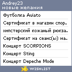 My Wishlist - andrey23