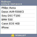 My Wishlist - andreym