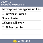 My Wishlist - andy_v