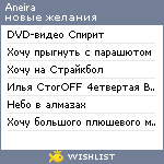 My Wishlist - aneira