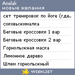 My Wishlist - anelak