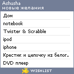 My Wishlist - anessy