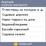 My Wishlist - anetamk