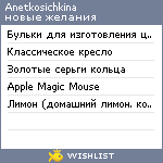 My Wishlist - anetkosichkina
