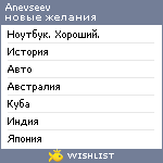 My Wishlist - anevseev