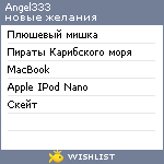 My Wishlist - angel333