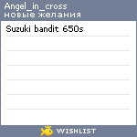 My Wishlist - angel_in_cross