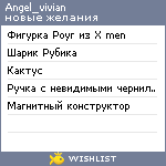 My Wishlist - angel_vivian