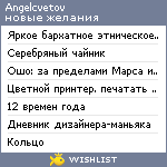 My Wishlist - angelcvetov