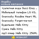 My Wishlist - angelika