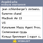 My Wishlist - angelinkashe