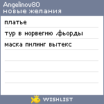 My Wishlist - angelinov80