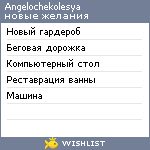 My Wishlist - angelochekolesya