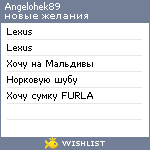 My Wishlist - angelohek89