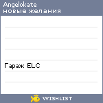 My Wishlist - angelokate