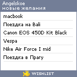 My Wishlist - angelskoe