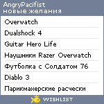 My Wishlist - angry_pacifist