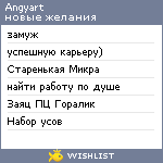 My Wishlist - angyart