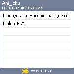 My Wishlist - ani_chu