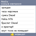 My Wishlist - anicka