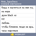 My Wishlist - anie_lupacheva