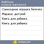 My Wishlist - anikitova