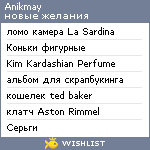 My Wishlist - anikmay