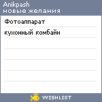My Wishlist - anikpash