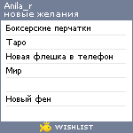 My Wishlist - anila_r