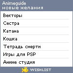 My Wishlist - animeguide