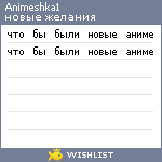 My Wishlist - animeshka1