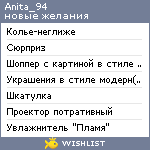 My Wishlist - anita_94