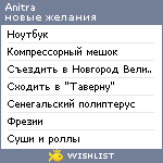 My Wishlist - anitra131