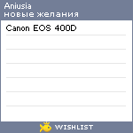 My Wishlist - aniusia