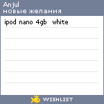 My Wishlist - anjul